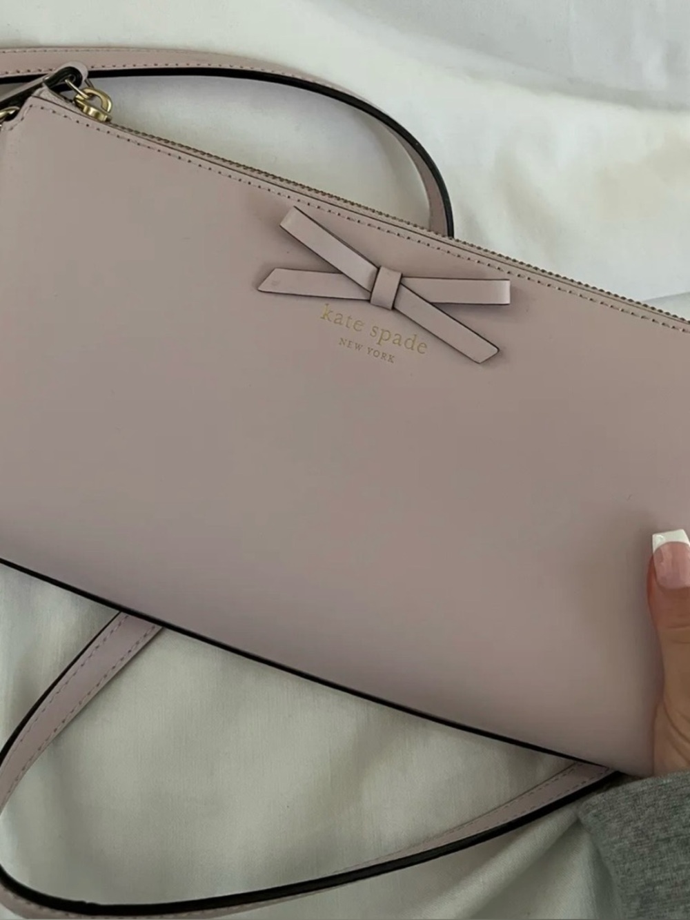 kate spade Pale Pink Bow Crossbody Bag